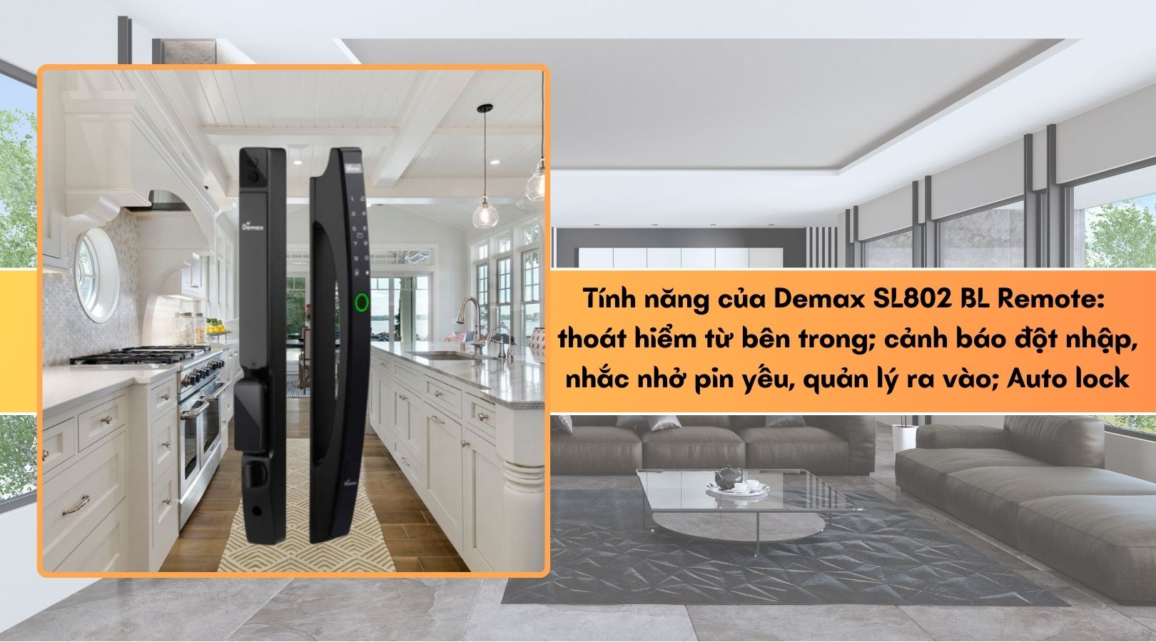 Một số tính năng ưu việt khác của khóa Demax SL802 CG APP WIFI REMOTE