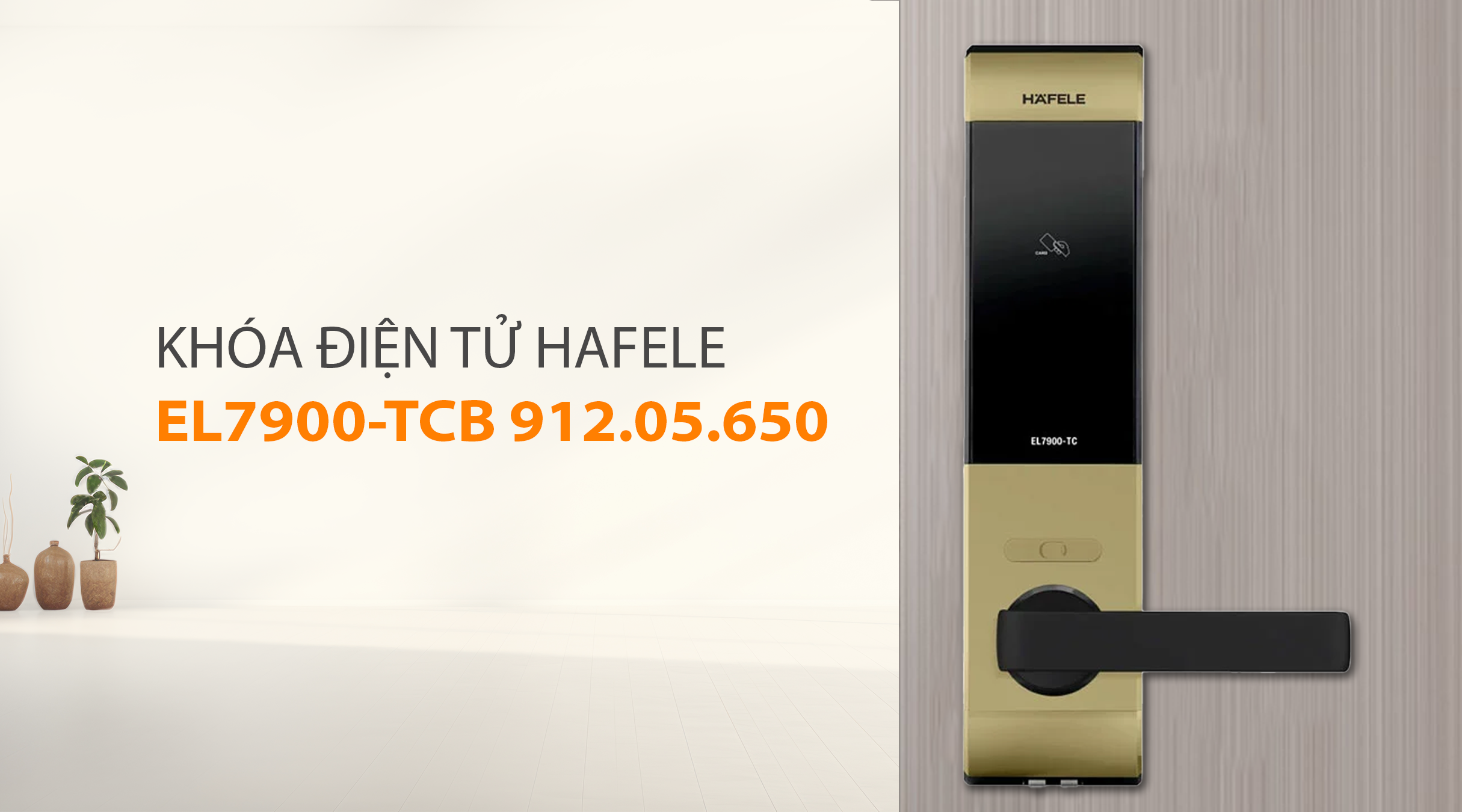 Hafele EL7900-TCB 912.05.650 phù hợp với loại cửa nào?