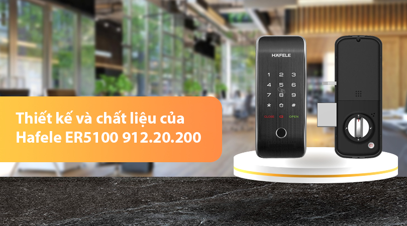 Thiết kế và chất liệu của Hafele ER5100 912.20.200