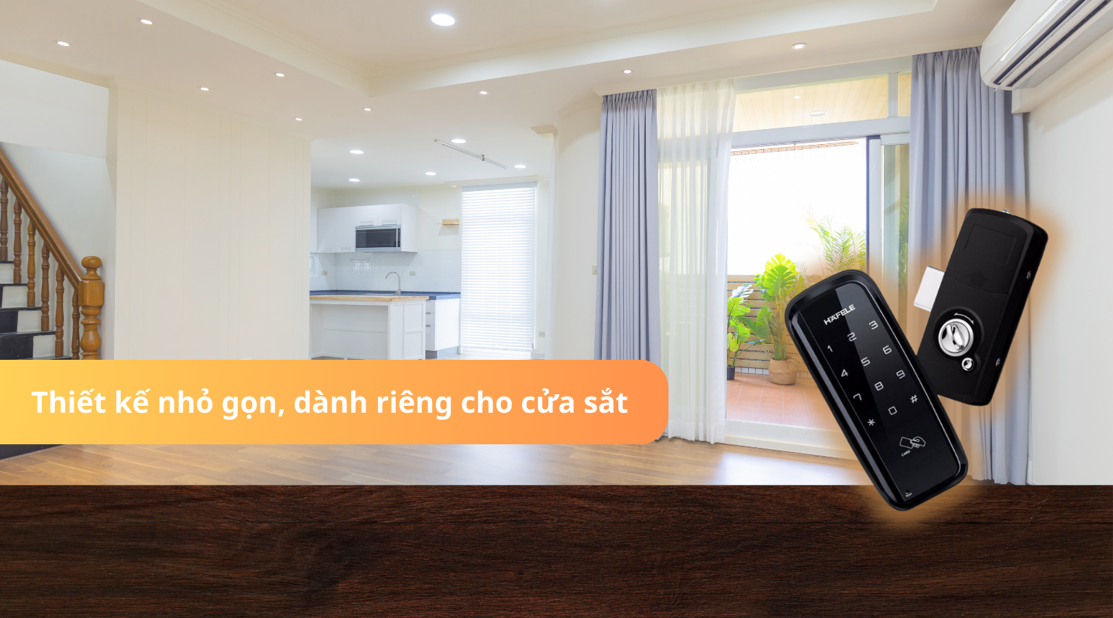 Thiết kế nhỏ gọn, dành riêng cho cửa sắt