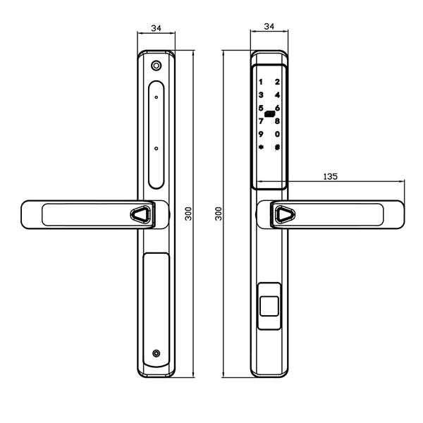 ảnh sản phẩm Khóa điện tử Kassler KL-599 LX Gray APP