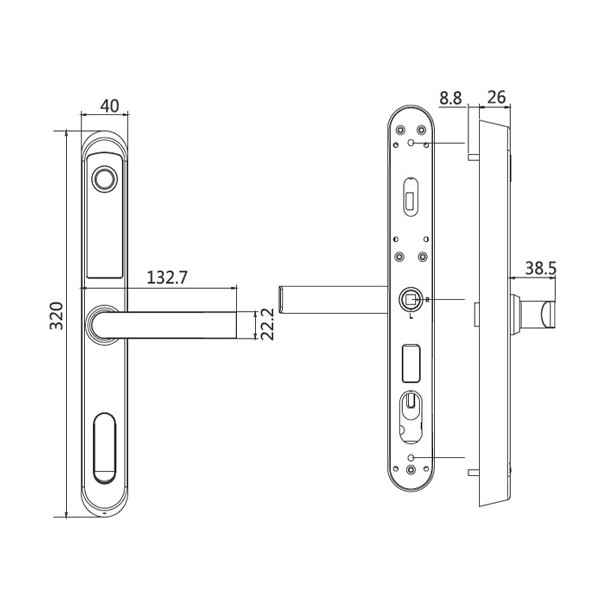 ảnh sản phẩm Khóa điện tử Kassler KL-599I