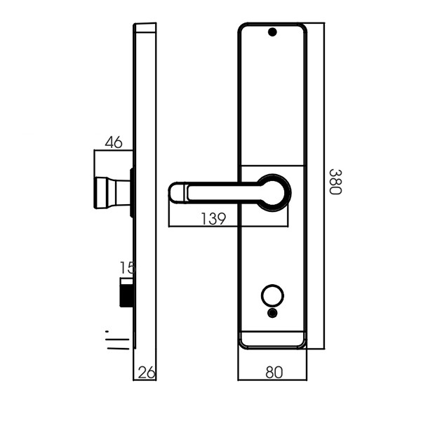 ảnh sản phẩm Khóa điện tử Kassler KL-600 COPPER APP