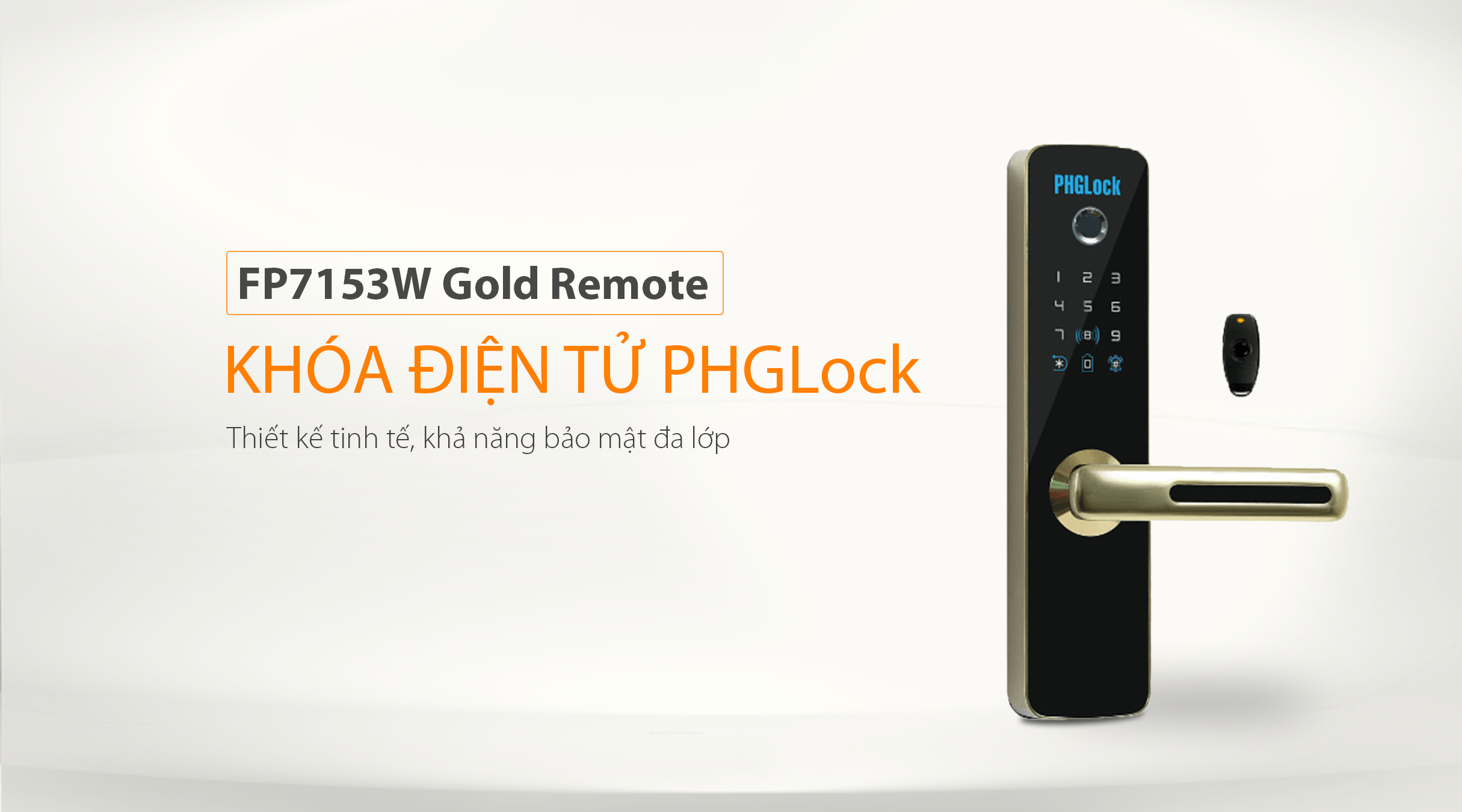 Đặc điểm kỹ thuật của khóa điện tử PHGlock FP7153W Gold Remote