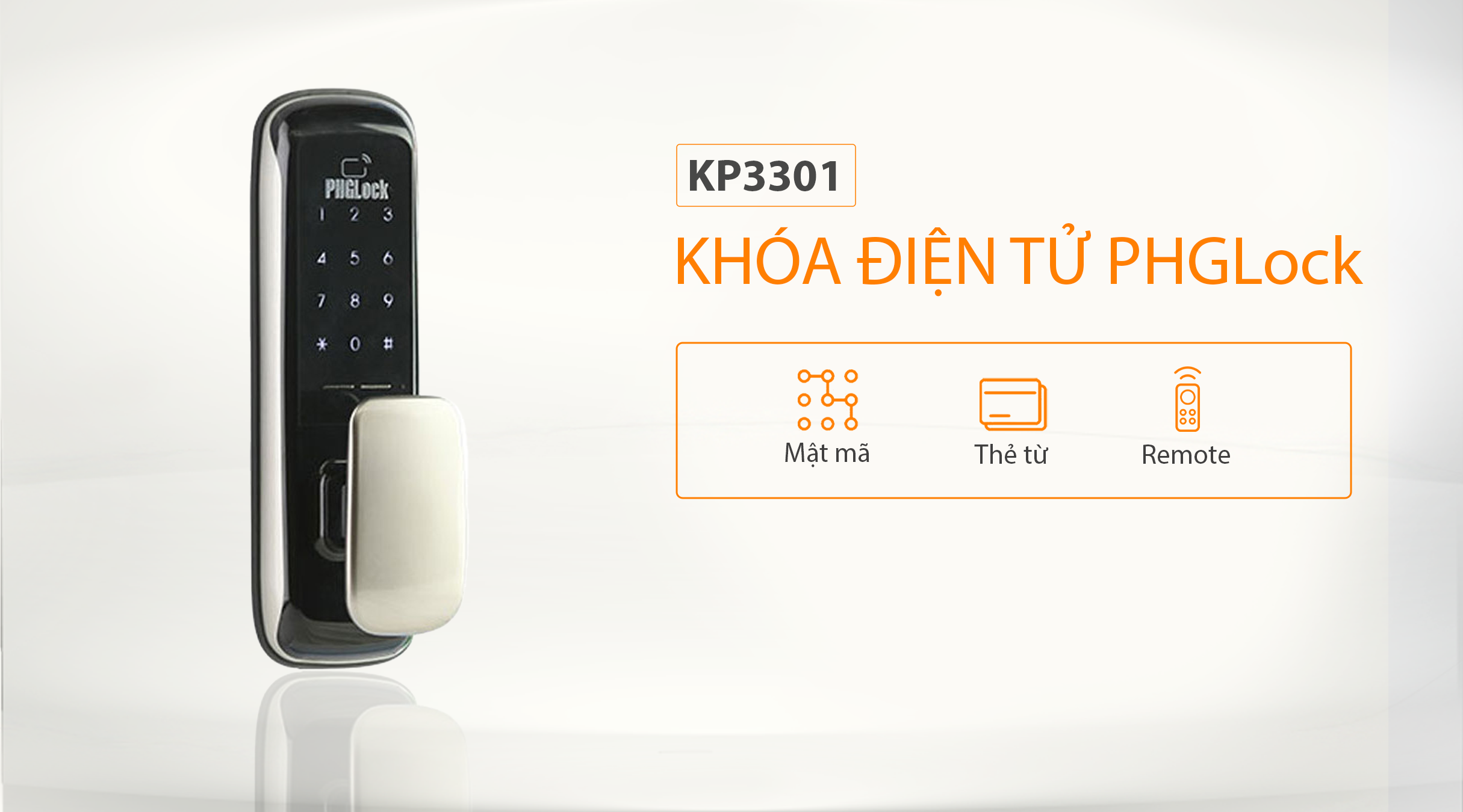 Cách thức mở khóa của khóa điện tử PHGLock KP3301