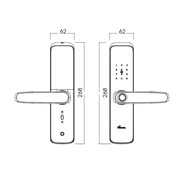 ảnh sản phẩm Khóa thông minh Demax SL268 BN APP Wifi