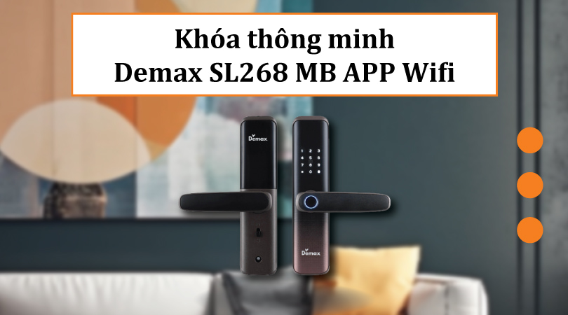 Khóa thông minh Demax SL268 MB APP Wifi