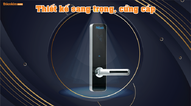 Khóa điện tử PHGlock RF7155 Bạc sang trọng