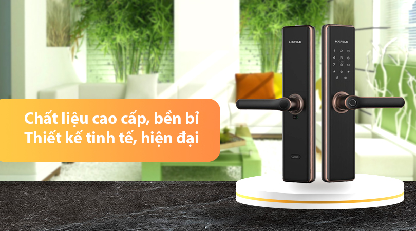 Chất liệu và thiết kế của khóa điện tử Hafele DL7600 912.20.231