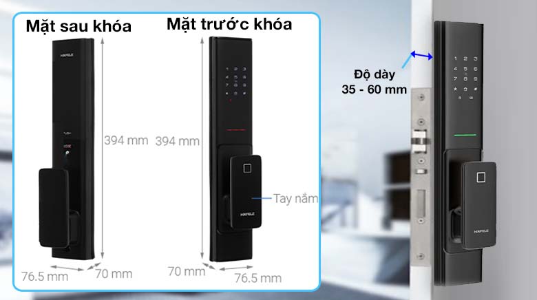 Khóa điện tử Hafele PP8100 912.20.260