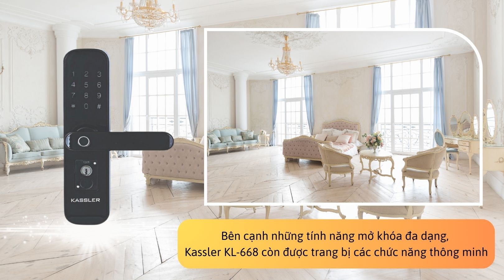 Tính năng ưu việt của khóa điện tử Kassler KL-668