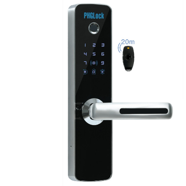 ảnh sản phẩm Khóa điện tử PHGlock FP7153W Silver Remote