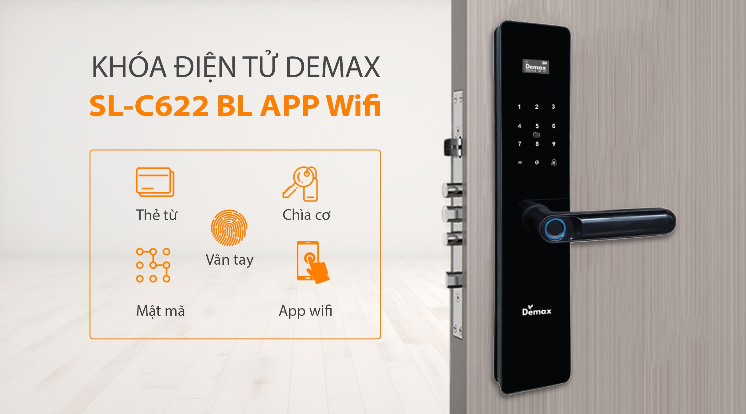 Cách mở khóa Demax SL-C622 BL APP Wifi