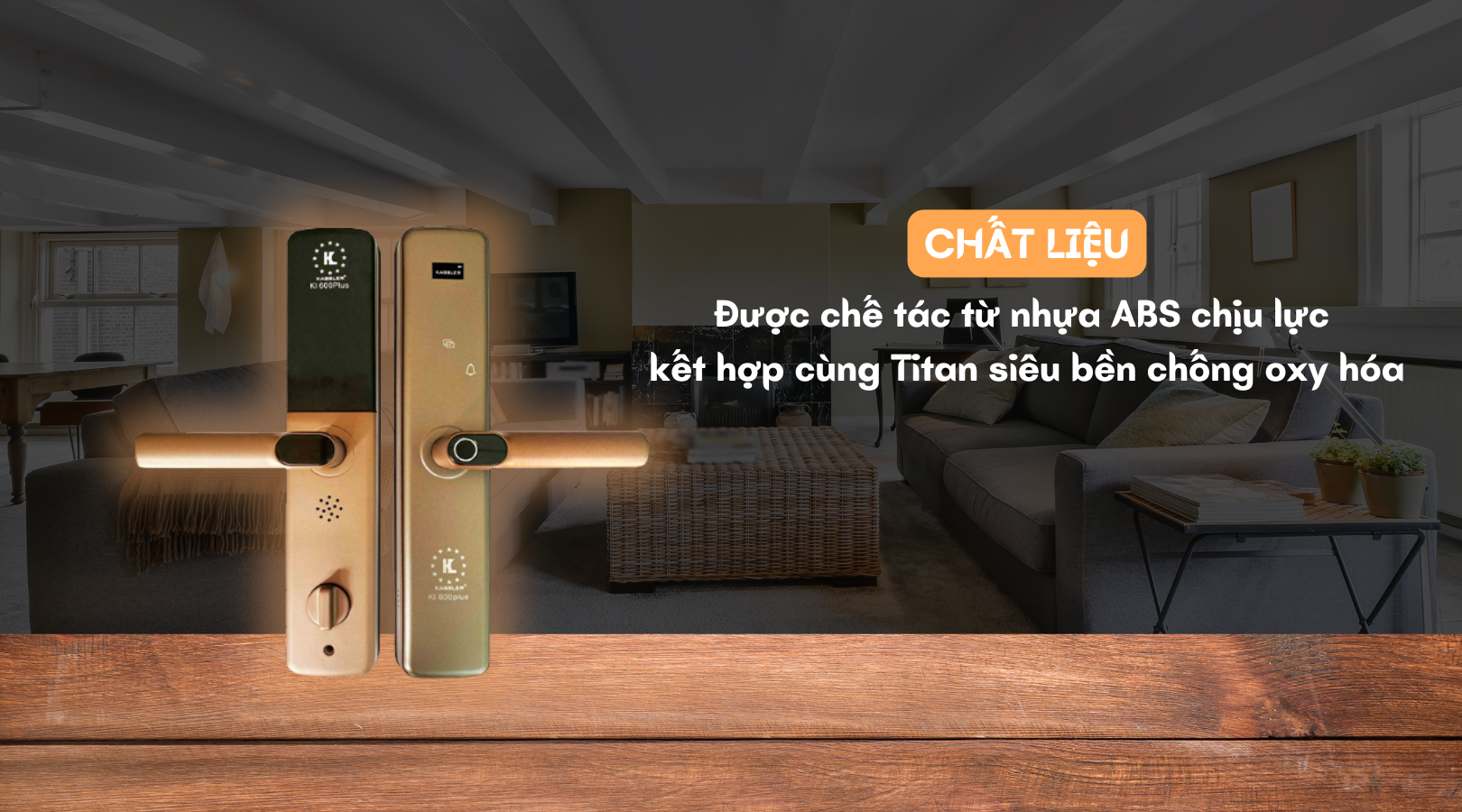 Chất liệu chế tác của khóa vân tay Kassler KL-600 PC APP