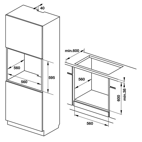 ảnh sản phẩm Lò nướng âm tủ Hafele HO-KT60C 534.05.571