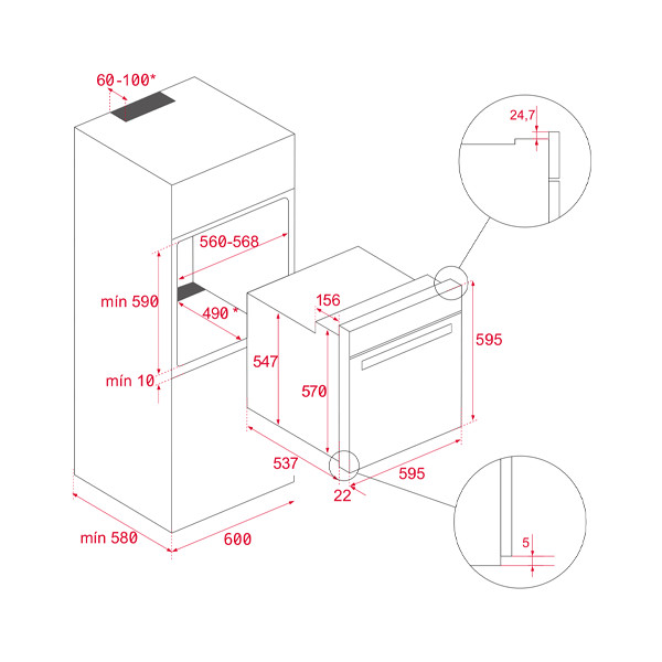 ảnh sản phẩm Lò nướng Teka HLB 840 41560070