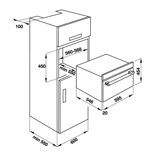 ảnh sản phẩm Lò nướng kết hợp vi sóng Hafele HO-KT45B 535.02.731