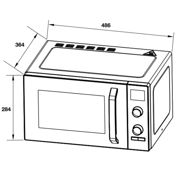 ảnh sản phẩm Lò Vi Sóng Kết Hợp Nướng HW-F23B Hafele 538.31.270