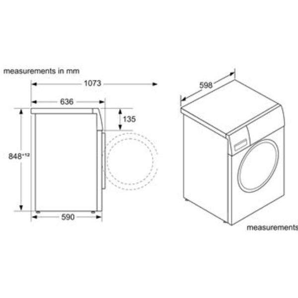 ảnh sản phẩm Máy giặt sấy Bosch WNA254U0SG TGB