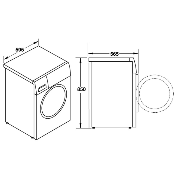 ảnh sản phẩm Máy giặt 8kg Hafele HW-F60B 538.91.530