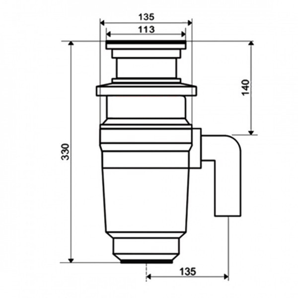 ảnh sản phẩm Máy hủy rác nhà bếp Carysil FWD 1/2 HP