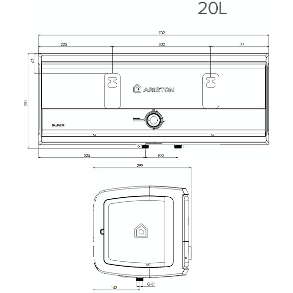 ảnh sản phẩm Máy nước nóng Ariston SLIM3 20 R VN