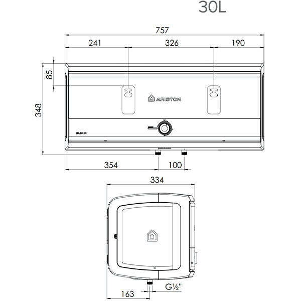 ảnh sản phẩm Máy nước nóng Ariston SLIM3 30 R VN