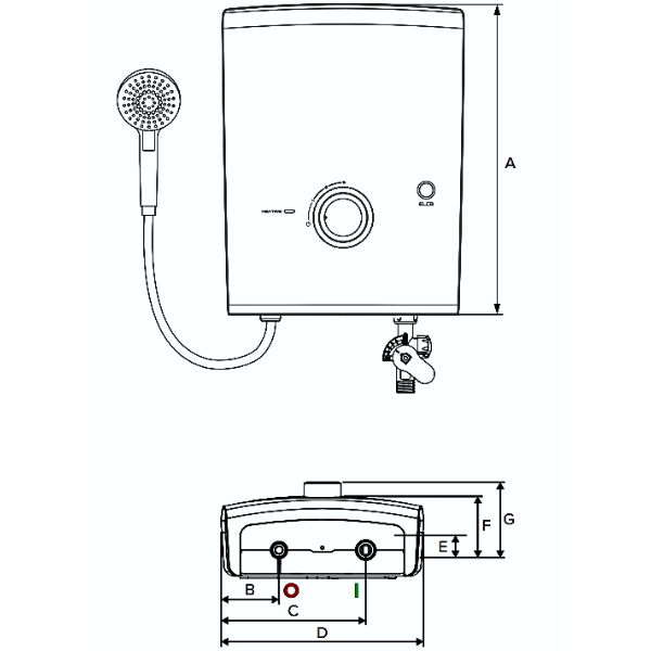 ảnh sản phẩm Máy nước nóng trực tiếp Ariston Aures Easy 3.5