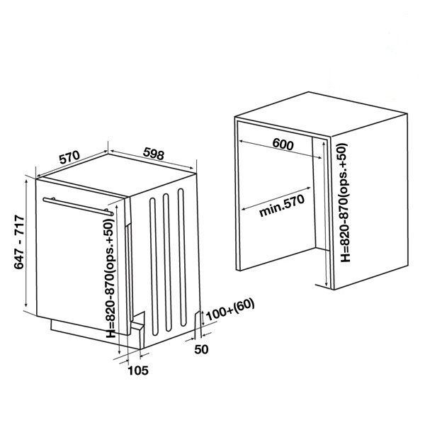 ảnh sản phẩm Máy rửa chén âm toàn phần Hafele HDW-FI60D 533.23.320