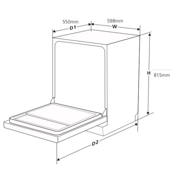 ảnh sản phẩm Máy rửa chén âm tủ KAFF KF-BISW12