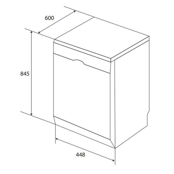 ảnh sản phẩm Máy rửa chén âm tủ Kaff KF-W45A1A401J