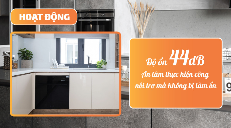 Hoạt động của máy rửa chén âm tủ Malloca WQP6-87CP