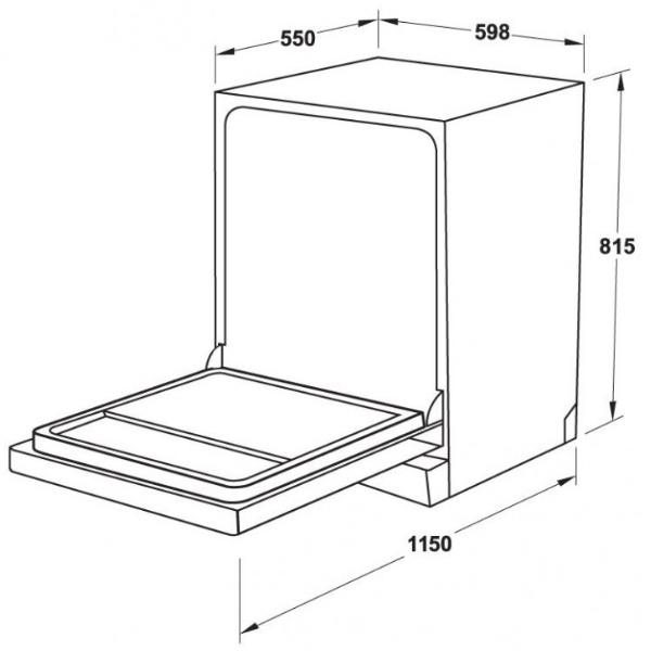 ảnh sản phẩm Máy rửa chén Hafele HDW-FI60AB 538.21.330