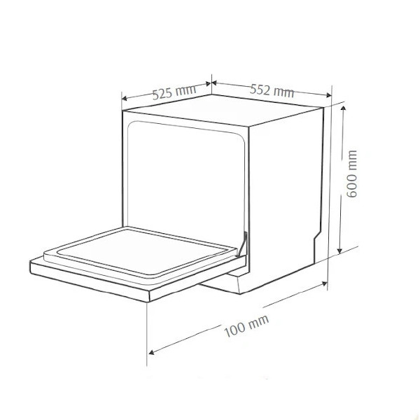 ảnh sản phẩm Máy rửa chén Canzy CZ DW11GB