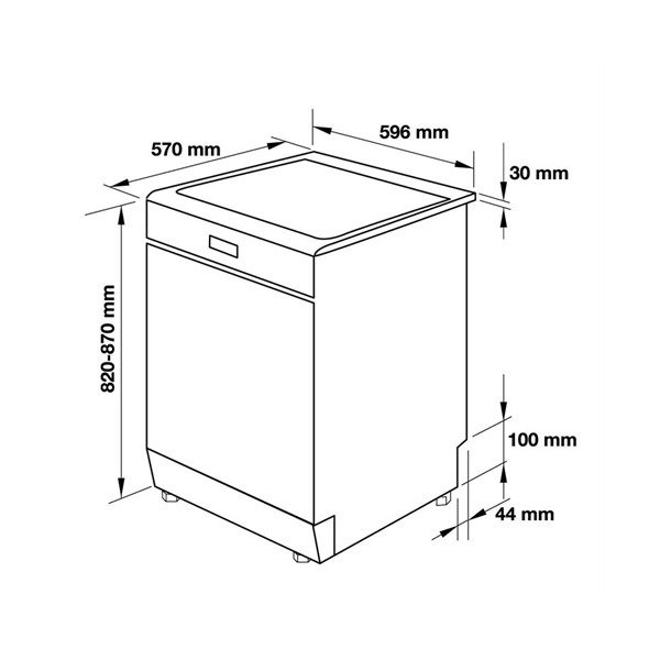 ảnh sản phẩm Máy rửa chén độc lập Hafele 533.23.250