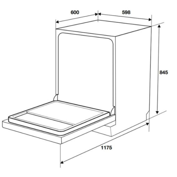 ảnh sản phẩm Máy Rửa Chén Độc Lập Hafele HDW-F6051S 538.21.370