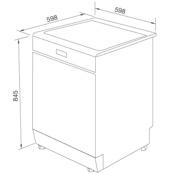 ảnh sản phẩm Máy rửa chén độc lập Malloca MDW14-BS10TFT