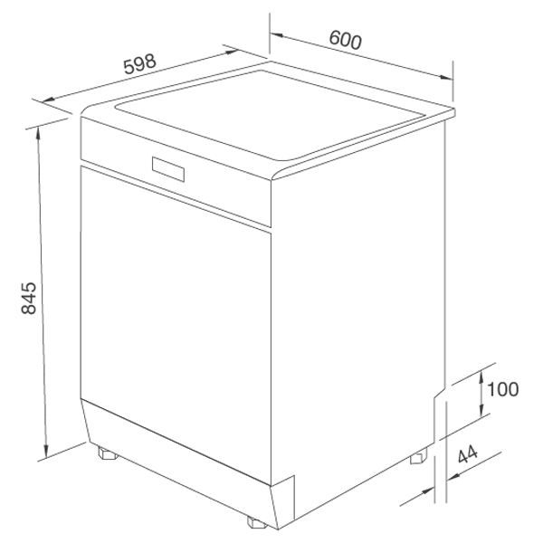 ảnh sản phẩm Máy rửa chén Malloca WQP12-J7223A E5