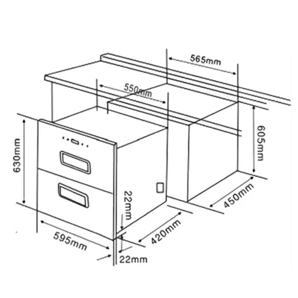 ảnh sản phẩm Máy sấy chén Eurosun EU-DS120