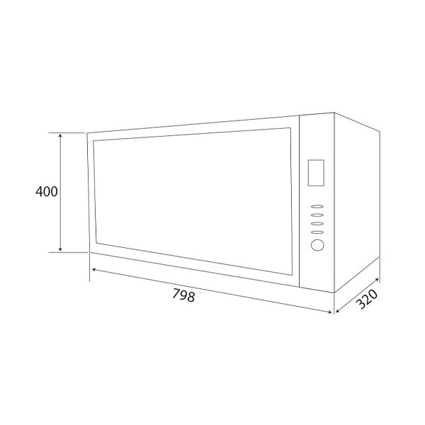 ảnh sản phẩm Máy sấy chén Kaff KF-DRD800KR