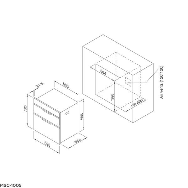 ảnh sản phẩm Máy sấy chén Malloca MSC-1005