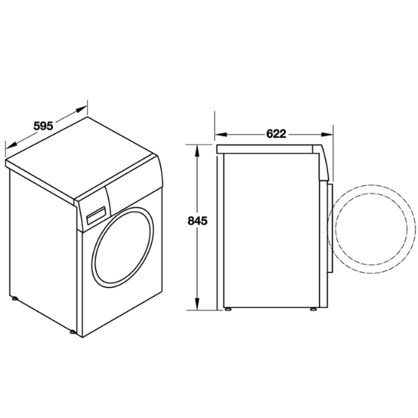 ảnh sản phẩm Máy sấy 8kg Hafele HD-F60A 538.91.520