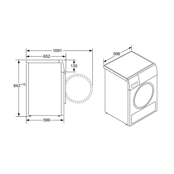 ảnh sản phẩm Máy sấy quần áo Bosch HMH.WTB86201SG - Series 4