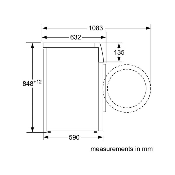 ảnh sản phẩm Máy sấy quần áo Bosch WTW87561SG - Serie 8