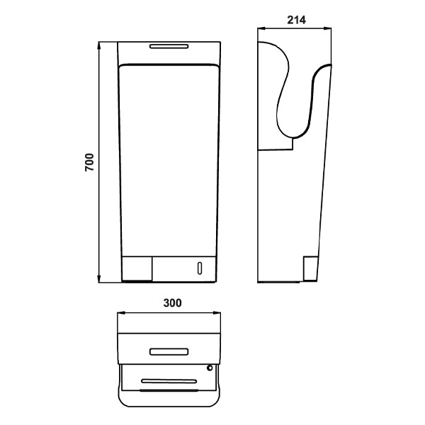 ảnh sản phẩm Máy sấy tay Hafele H700 983.64.004