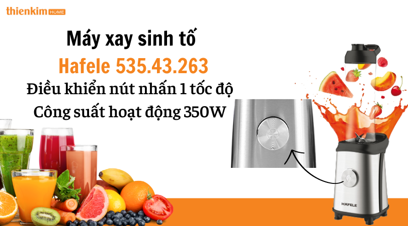 Công suất mạnh mẽ Máy xay sinh tố Hafele 535.43.263