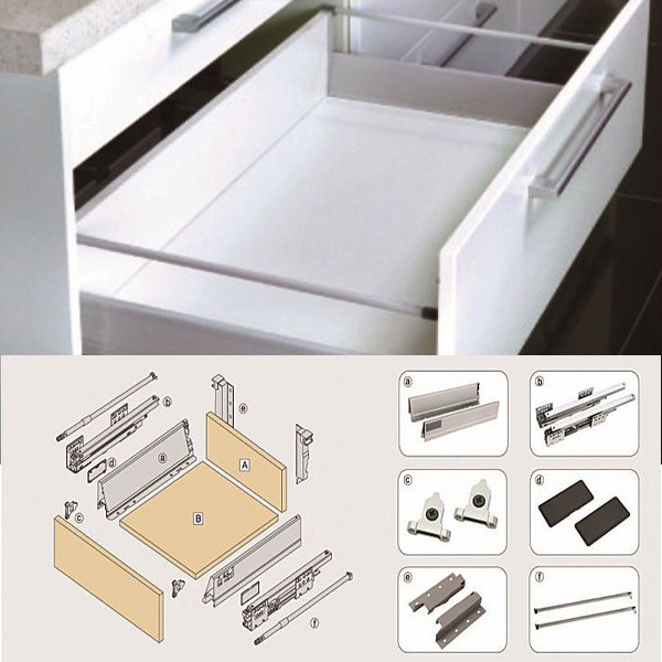 ảnh sản phẩm Ray hộp giảm chấn cao cấp Eurogold EUSE2