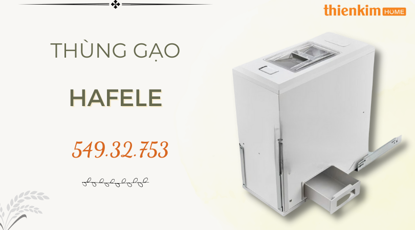 Hình ảnh Thùng gạo âm tủ Hafele 549.32.753