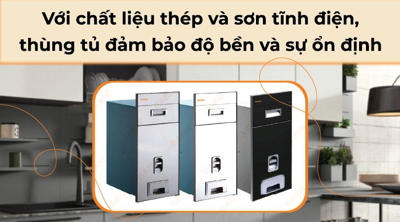 Garis GR06.30M - Chất liệu thép và sơn tĩnh điện