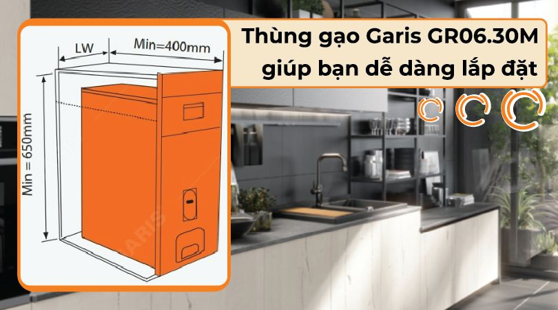 Garis GR06.30M - Dễ lắp đặt